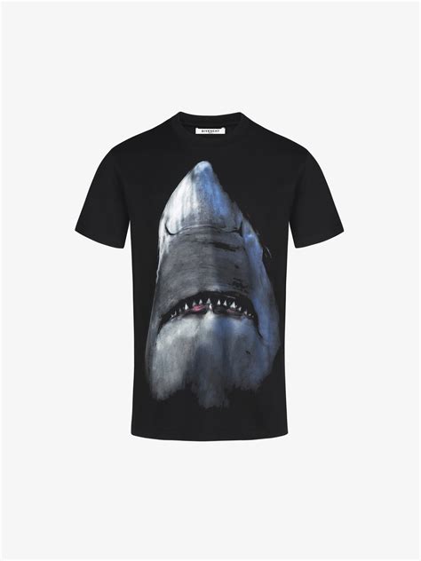 givenchy shark mouth and mermaid t shirt|Shark printed t.